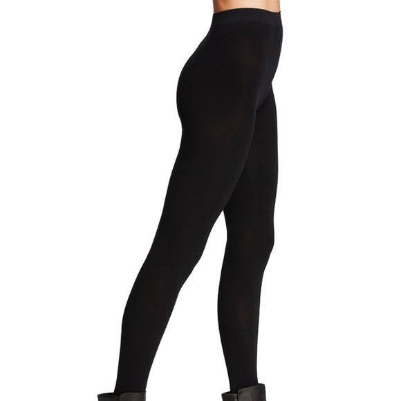 FALKE Women Warm Deluxe 80 DEN Tight, Black - Picture 1 of 2